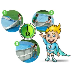 Easy to assemble frame pool 549 x 122 cm for outdoor enjoyment