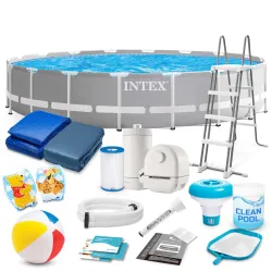 Garden frame pool 549 x 122 cm with 18in1 set for outdoor use