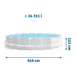 Perfect garden frame pool for summer days with family
