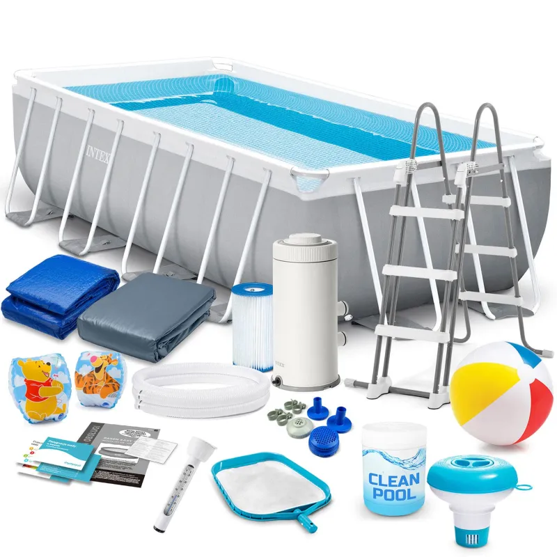 400 x 200 x 100 cm garden frame pool, 17in1 set for outdoor use