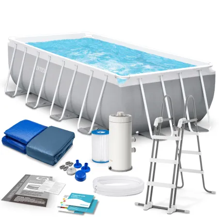 Garden frame pool 488 x 244 x 107 cm 6in1 set for outdoor use INTEX 26792