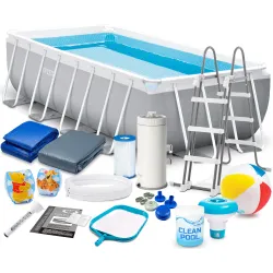 Garden frame pool 488 x 244 x 107 cm set 18in1 for outdoor use INTEX 26792