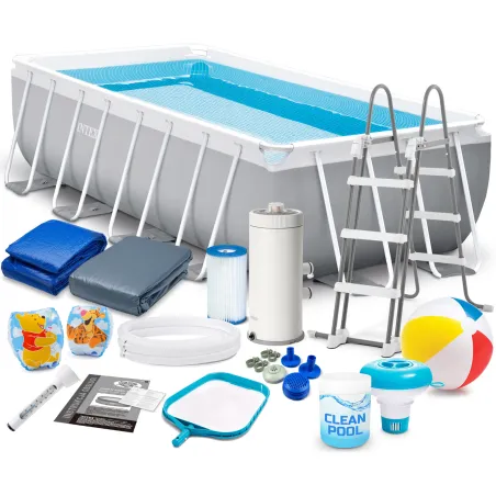 Garden frame pool 488 x 244 x 107 cm set 18in1 for outdoor use INTEX 26792