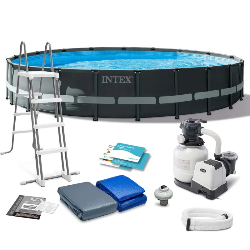 11in1 frame pool 610 x 122 cm, perfect for garden relaxation