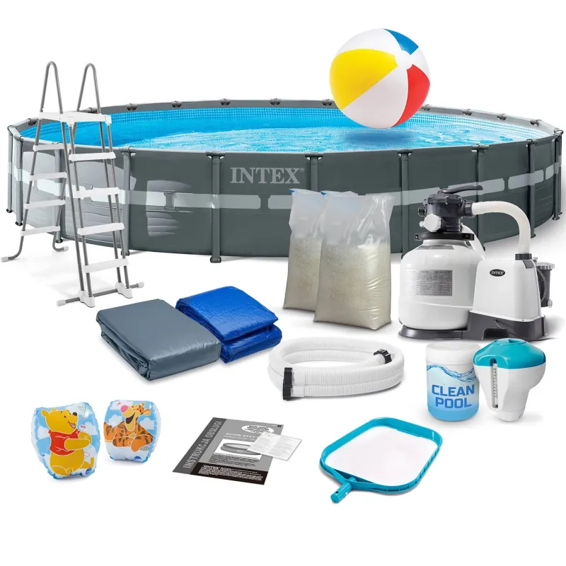 17in1 Intex 26340 garden frame pool 732 x 132 cm, durable design