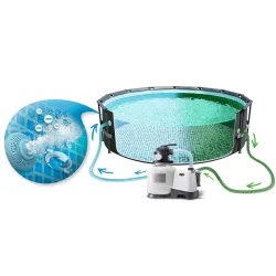 17in1 Intex 26340 garden frame pool 732 x 132 cm made of strong material