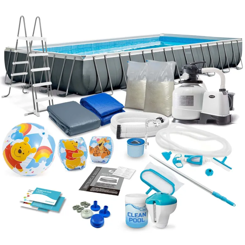 17-in-1 frame pool 975 x 488 x 132 cm, perfect for summer garden fun