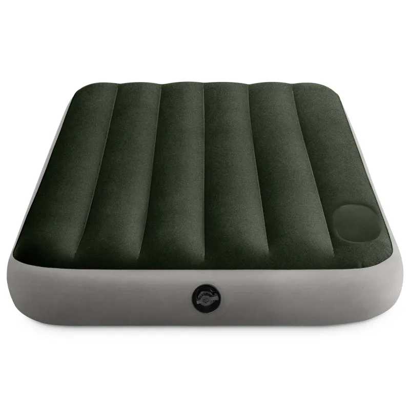 Double inflatable airbed in blue, great for guest rooms
