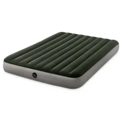 Blue inflatable airbed 203x152 cm with built-in pump INTEX 64109