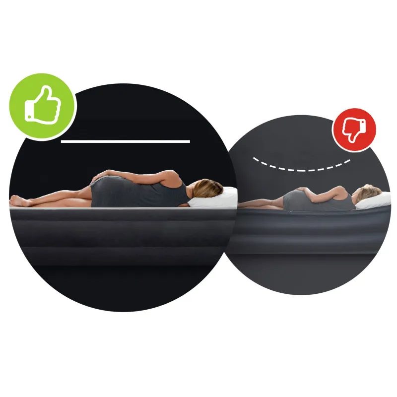 Inflatable airbed for camping use 203x152 cm INTEX 64109