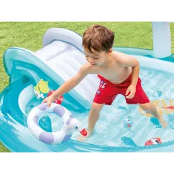 Durable inflatable crocodile playground, great for garden playtime for kids