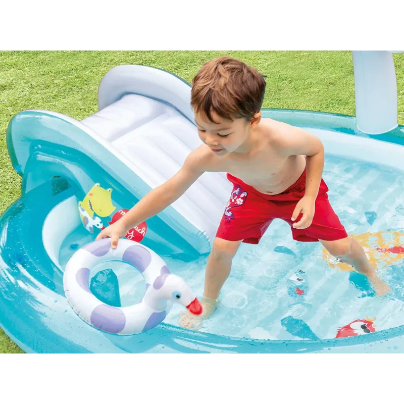 Durable inflatable crocodile playground, great for garden playtime for kids