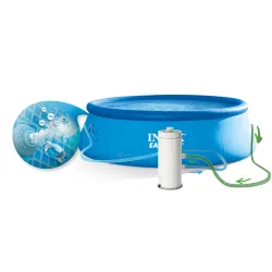 Inflatable pool perfect for kids, providing joy and fun in the garden