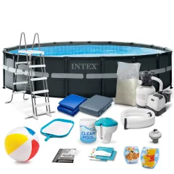 Garden frame pool 549 x 132 cm 18in1, perfect for summer fun and relaxation