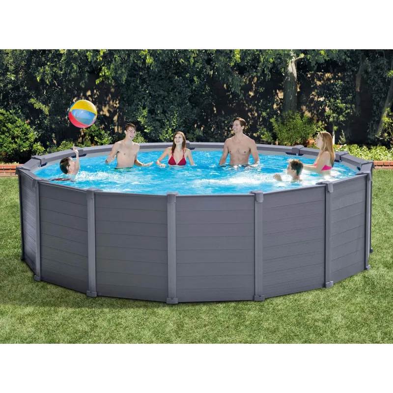 Garden panel pool 478 x 124 cm, easy to assemble and disassemble
