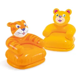 Inflatable kids armchair Happy Animals 65 x 64 cm INTEX 68556 bear