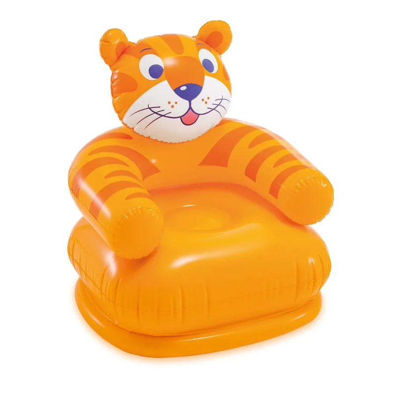 Inflatable kids armchair Happy Animals 65 x 64 cm, comfy, fun lounger