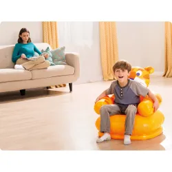 Inflatable kids armchair Happy Animals 65 x 64 cm, perfect for kids' room