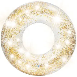 Stylish gold glitter swim ring INTEX 56274 for pool parties