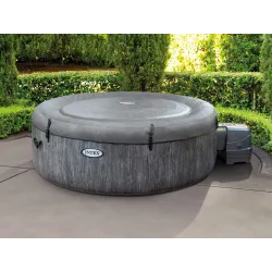 Stylish inflatable SPA with hydromassage, perfect for outdoor relaxation