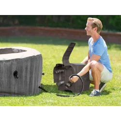 Inflatable SPA with hydromassage, perfect for relaxation in the garden or terrace