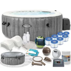 Inflatable SPA with hydromassage 196 x 71 cm 4 persons + premium accessories INTEX 28440