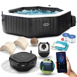 Inflatable spa with hydromassage 201 x 71 cm 4 persons INTEX 28458