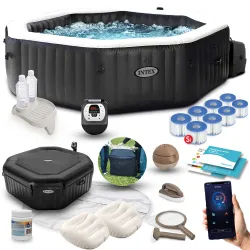 Inflatable SPA with hydromassage 218 x 71 cm 6 persons + premium accessories INTEX 28462