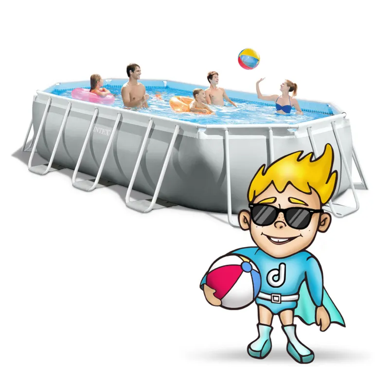 Stylish garden frame pool 503 x 274 x 122 cm for relaxation and fun
