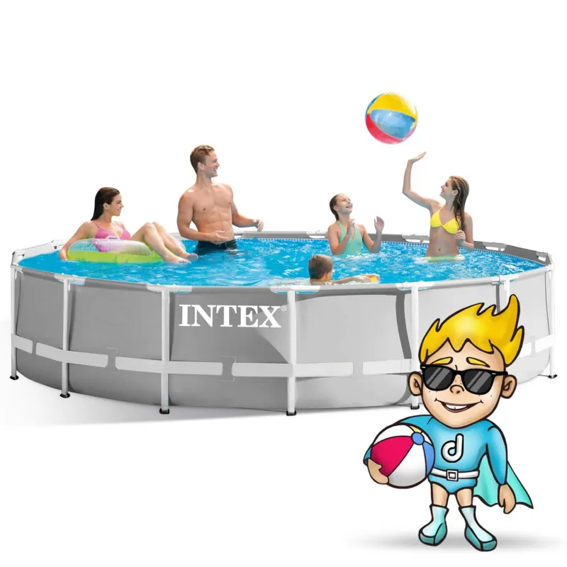 Stylish garden frame pool 457 x 107 cm, 21in1 set INTEX 26724