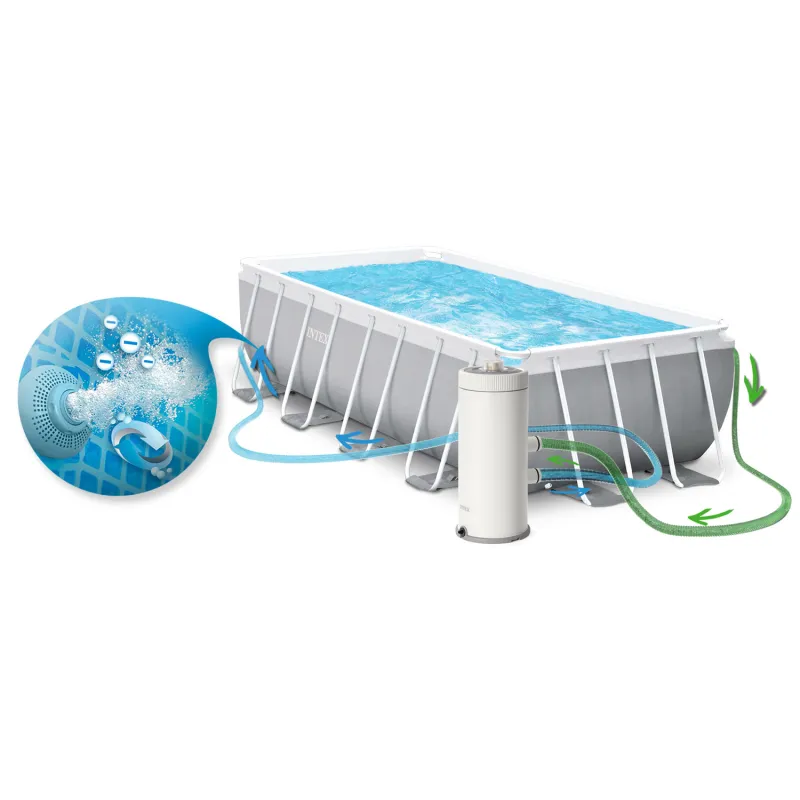 Perfect garden frame pool 488 x 244 x 107 cm for family fun
