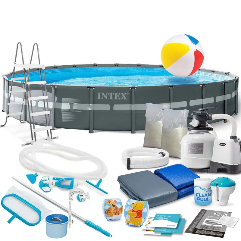 Garden frame pool 732 x 132 cm, perfect for outdoor use, durable design