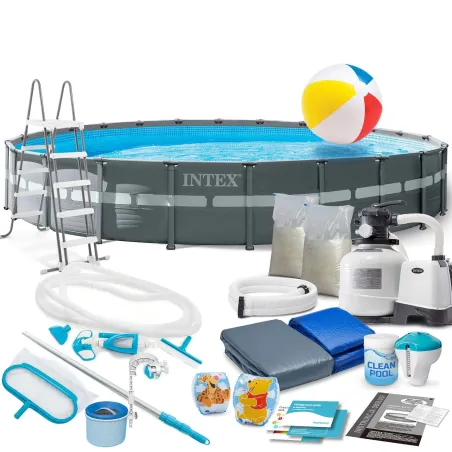 Garden frame pool 732 x 132 cm, perfect for outdoor use, durable design