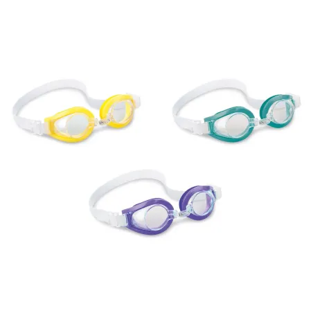 Intex 55602 yellow swimming goggles for children, comfortable and durable snorkeling accessory