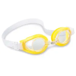 Stylish Intex 55602 yellow swimming goggles for children, functional snorkeling gear
