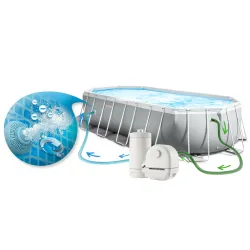 High-quality rectangular pool 503x274x122cm, perfect for families with children