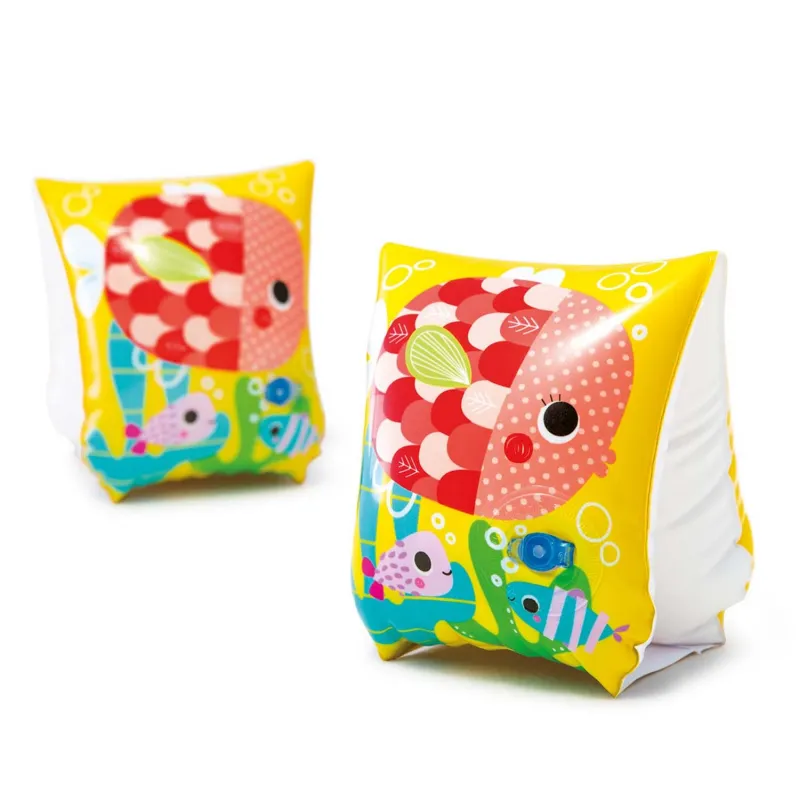 Blue fish arm bands, great for water play and swimming fun