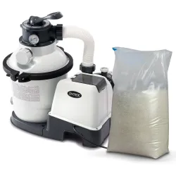Sand filter pump 5700 l/h INTEX 26644 + 25 kg sand