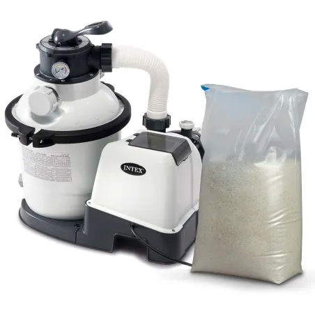 Sand filter pump 5700 l/h INTEX 26644 with 25 kg sand for pools
