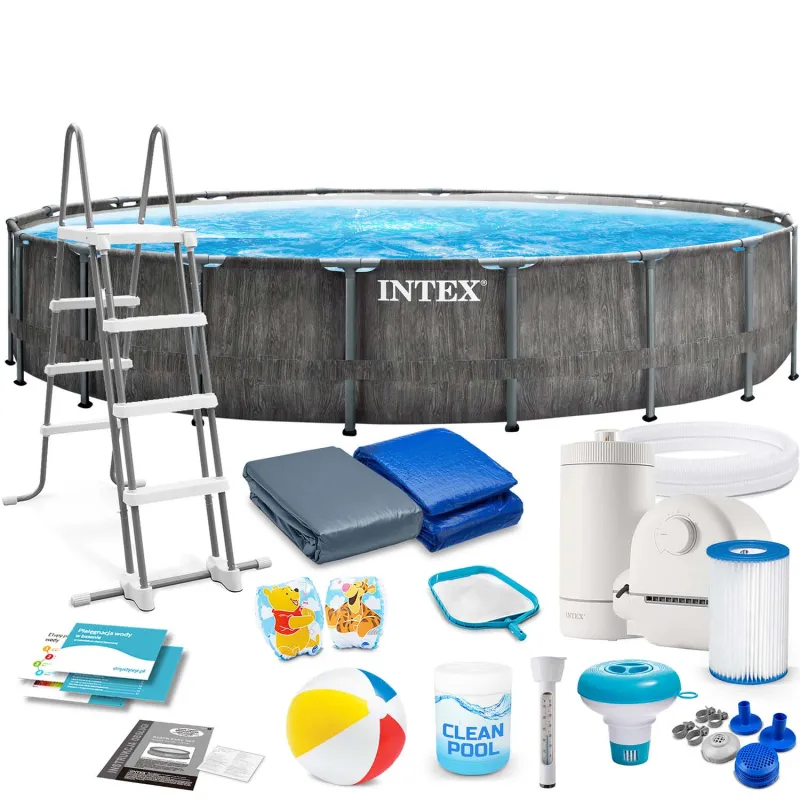 Garden frame pool 549 x 122 cm, sturdy design, above ground swimming pool