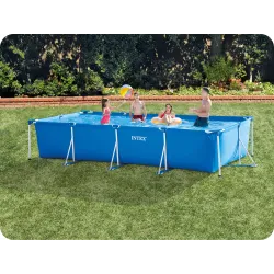 Durable 16-in-1 Frame Pool 450x220x84 cm Intex 28274 for outdoor use