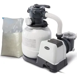 Sand filtering pump 7900 l/h INTEX 26646 + 25 kg sand