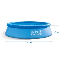 Inflatable garden pool 244 x 61 cm, perfect for summer parties and water fun