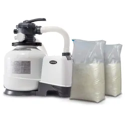 INTEX 26648 Sand Filter Pump 10500 l/h + 50 kg Sand