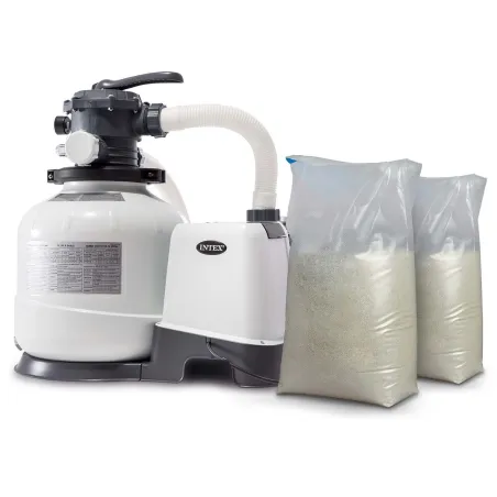 Pool pump 10500 l/h with 50 kg sand, efficient and reliable for swimming pools
