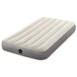 Durable inflatable airbed made from strong material, resistant to damage