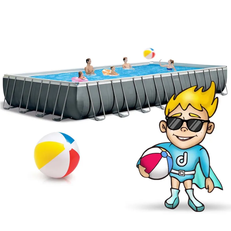 Large frame pool, stylish design, perfect for relaxing in the garden