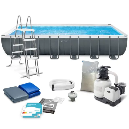 Garden frame pool 732 x 366 x 132 cm, perfect for outdoor fun, 10-in-1 Intex 26364