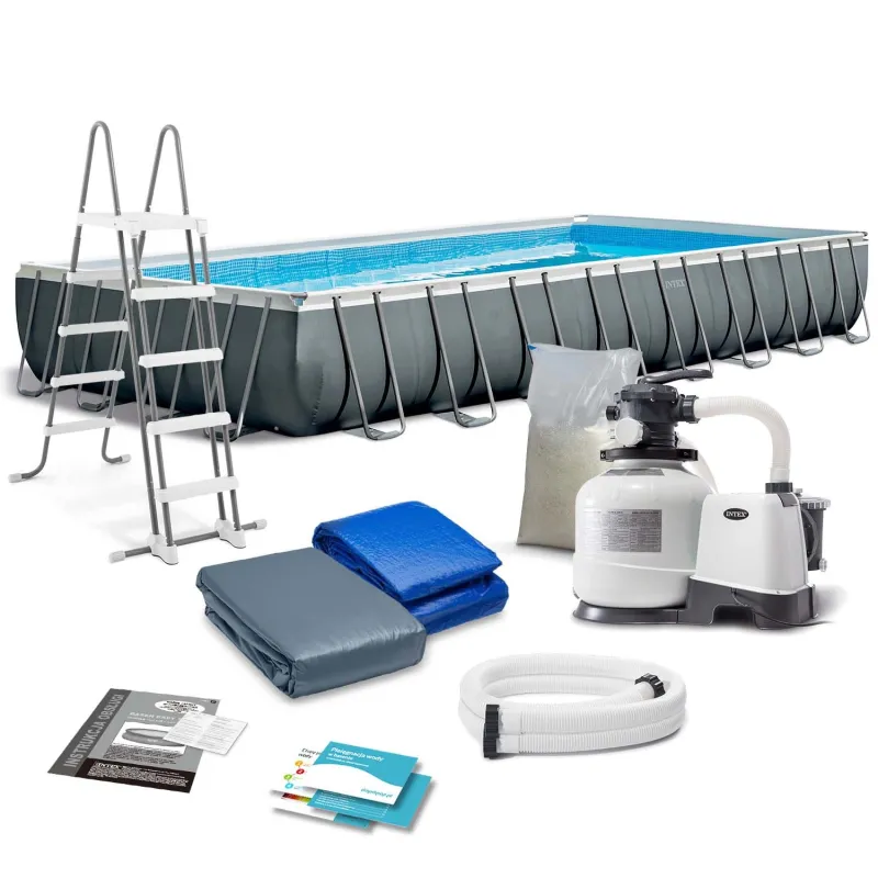 9-in-1 garden frame pool 975 x 488 x 132 cm, perfect for summer fun
