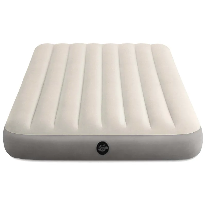 Blue inflatable airbed 191x137 cm with built-in pump INTEX 64102